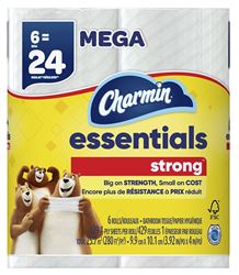 Charmin Essentials Strong 97342 Toilet Paper, Paper, Pack of 3