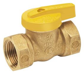 B & K ProLine Series 110-524HC Gas Ball Valve, 3/4 in Connection, FPT, 200 psi Pressure, Manual Actuator, Brass Body