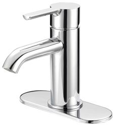 Boston Harbor FS6A0128CP Lavatory Faucet, 1.2 gpm, 1-Faucet Handle, 1, 3-Faucet Hole, Metal/Plastic, Chrome Plated