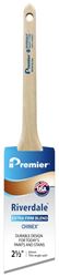 Premier Riverdale 17242 Paint Brush, 2-1/2 in W, Thin Angle Sash Brush, 2-11/16 in L Bristle, Chinex Bristle