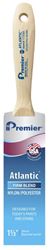 Premier Atlantic 17350 Paint Brush, 1-1/2 in W, Beavertail Varnish Brush, 2-7/16 in L Bristle, Nylon/Polyester Bristle