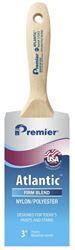 Premier Atlantic 17353 Paint Brush, 3 in W, Beavertail Varnish Brush, 3-3/16 in L Bristle, Nylon/Polyester Bristle