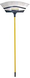 Rugg R5PTF-24T-54 Leaf Rake, Poly/Steel Tine, Fiberglass Handle, 24 in L Handle