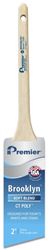 Premier Brooklyn 17281 Paint Brush, Angle Brush, 2 in L Bristle, Polyester Bristle, Sash Handle