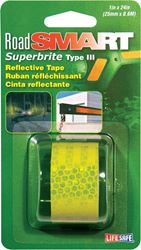 Incom RE181 Reflective Tape, 24 in L, 1 in W, Neonbrite Fluorescent Lime