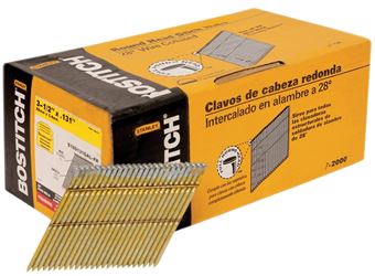 Bostitch S16D131GAL-FH Framing Nail, 3-1/2 in L, Thickcoat, Full Round Head, Smooth Shank