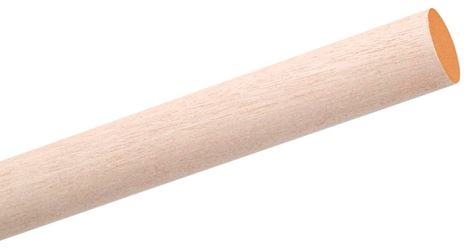 Waddell 6616UB Dowel Rod, 1 in Dia, 36 in L, Birchwood, Pack of 6