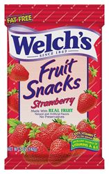 Welchs PIM05096 Fruit Snack, Strawberry Flavor, 5 oz, Pack of 12