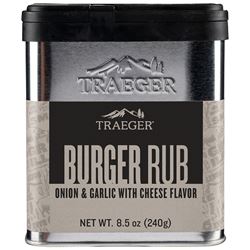 Traeger SPC215 Burger Rub, Garlic, Onion, 8.5 oz Tin, Pack of 6