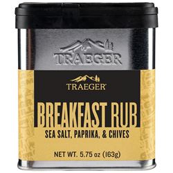 Traeger SPC216 Breakfast Rub, Garlic, Paprika, 5.75 oz Tin, Pack of 6