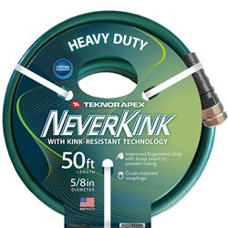 Neverkink 8617-50/8615-50 Garden Hose, 50 ft L, Vinyl, Green