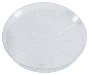 Gardeners Blue Ribbon VS21 Waterproof Plant Saucer, 21 in Dia, Vinyl, Clear, Pack of 10