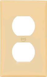 Eaton Wiring Devices BP5132V Wallplate, 4-1/2 in L, 2-3/4 in W, 1 -Gang, Nylon, Ivory, High-Gloss, Flush Mounting, Pack of 5