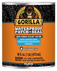 Gorilla 105342 Rubberized Spray Coating, Waterproof, Black, 16 oz, Pack of 6