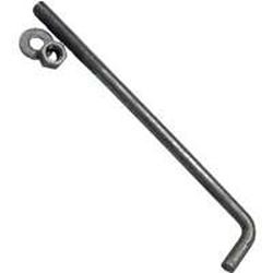 ProFIT AG5810 Anchor Bolt, 10 in L, Steel, Galvanized, 25/PK, Pack of 25
