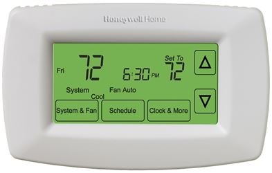 Honeywell RTH7600D1030/E1 Programmable Thermostat, Backlit Touch Screen Display, White