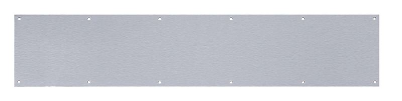 Tell Manufacturing DT100055 Kick Plate, 6 in L, 30 in W, 0.05 Gauge, Stainless Steel