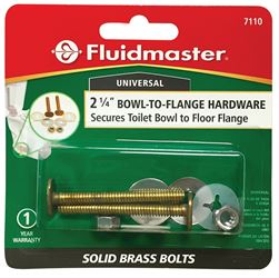 Fluidmaster 7110 Bowl-to-Floor Bolt, Brass