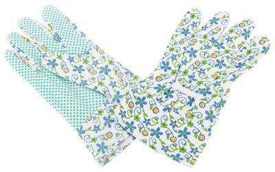 Diamondback C001 Garden Gloves with PVC Dots, Womens, One-Size, Fabric 80% Cotton 20% polyester