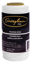 Stringliner Pro Series 35103 Construction Line, #18 Dia, 270 ft L, 165 lb Working Load, Nylon, White