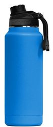 Orca Hydra Series ORCHYD34AZ/AZ/BK Bottle, 34 oz, 18/8 Stainless Steel/Copper, Azure, Powder-Coated