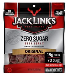 Jack Links 10000027802 Snack, Jerky, Original, 2.3 oz, Pack of 8