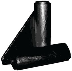 ALUF Plastics RCT-33 Royal Crown Top Liner, 33 x 39 in, 33 gal, Metalocene Blend, Black