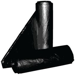 ALUF Plastics PG6 Series PG6-6060 Can Liner, 55 to 60 gal, Repro Blend, Black