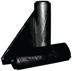 ALUF Plastics PG6 Series PG6-5851 Can Liner, 50 to 55 gal, Repro Blend, Black