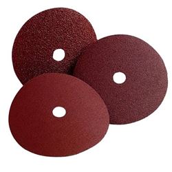 3M 01738 Fiber Disc, 7 in Dia, 7/8 in Arbor, Coated, 120 Grit, Fine, Aluminum Oxide Abrasive, Fiber Backing, Pack of 25