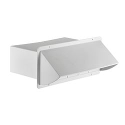 Lambro 1170W Wall Cap, Plastic, White, For: 10 x 3-1/4 in Hoods