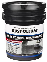 Rust-Oleum 380 Series 301998 Non-Fibered Coating, Black, 5 gal, Pail, Liquid