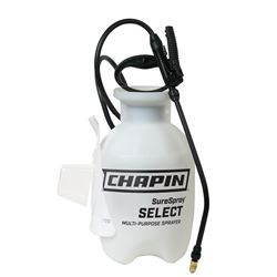 CHAPIN SureSpray 27010 Compression Sprayer, 1 gal Tank, Poly Tank, 34 in L Hose