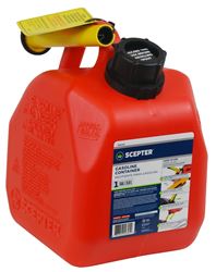 Scepter Flo n go FG4G111 Gas Can, 1 gal Capacity, Polypropylene, Red