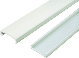 Wiremold NMW NM1 Raceway Wire Channel, 60 in L, 1-5/16 in W, 1 -Channel, Plastic, Ivory