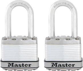 Master Lock Magnum Series M1XTLF Padlock, Keyed Alike Key, 5/16 in Dia Shackle, 1-1/2 in H Shackle, Stainless Steel Body