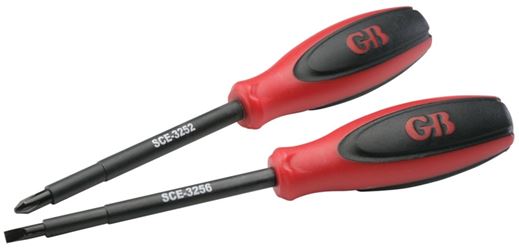 Gardner Bender SCE-3262 Screwdriver Set, 2-Piece, Vanadium Steel, Red