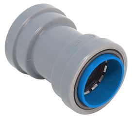 Southwire SIMPush 65083501 Conduit Coupling, 3/4 in Push-In, 1.65 in Dia, 2.43 in L, PVC