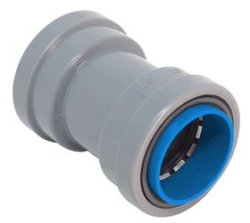Southwire SIMPush 65083401 Conduit Coupling, 1/2 in Push-In, 1.41 in Dia, 2.32 in L, PVC