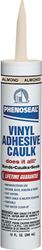DAP PHENOSEAL 02102 Vinyl Adhesive Caulk, Almond, 48 hr Curing, -20 to 180 deg F, 10 oz Cartridge