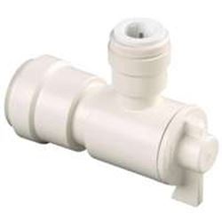 Watts 3556-1006/P-676 Angle Valve, 1/2 x 1/4 in Connection, Sweat x Sweat, 250 psi Pressure, Thermoplastic Body