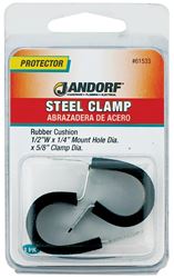 Jandorf 61533 Cushion Clamp, Rubber/Steel, Black