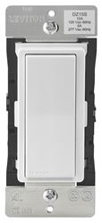 Leviton R51-DZ15S-1RZ Switch, 1-Pole, 3-Way, 120 V, 60 Hz, Z-Wave, Hardwired, Light Almond/White
