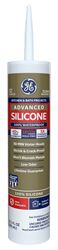 GE Advanced Silicone 2 2812562 Kitchen & Bath Sealant, Clear, 24 hr Curing, 10.1 fl-oz Cartridge, Pack of 12