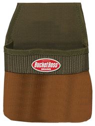 Bucket Boss Original Series 54011 Tape Measure Pouch, 1-Pocket, Poly Fabric, Brown, 6-1/2 in W, 9 in H, 1-1/2 in D