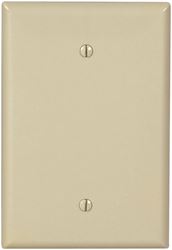 Eaton Cooper Wiring 2729V-BOX Wallplate, 3-1/2 in W, 1 -Gang, Thermoset, Ivory, Screw Mounting, Pack of 10