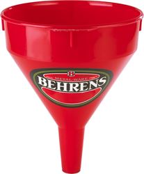 Behrens 112 Funnel, 1 pt Capacity, Plastic, Red, 5-1/2 in H