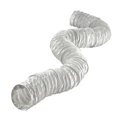 Lambro 1309 Vent Hose, 4 in ID, 8 ft L, Vinyl, White