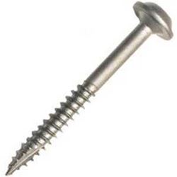 Kreg SML-C2-250 Pocket-Hole Screw, #8 Thread, 2 in L, Coarse Thread, Maxi-Loc Head, Square Drive, Carbon Steel, Zinc, 250/PK