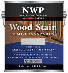 Majic Paints 8-1428-1 Wood Stain, Gray, Liquid, 1 gal, Can